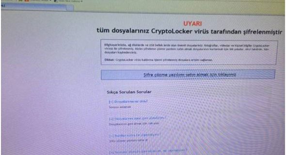 Zekice tasarlanmış bir dolandırıcılık türü: Cryptolocker Virüsü